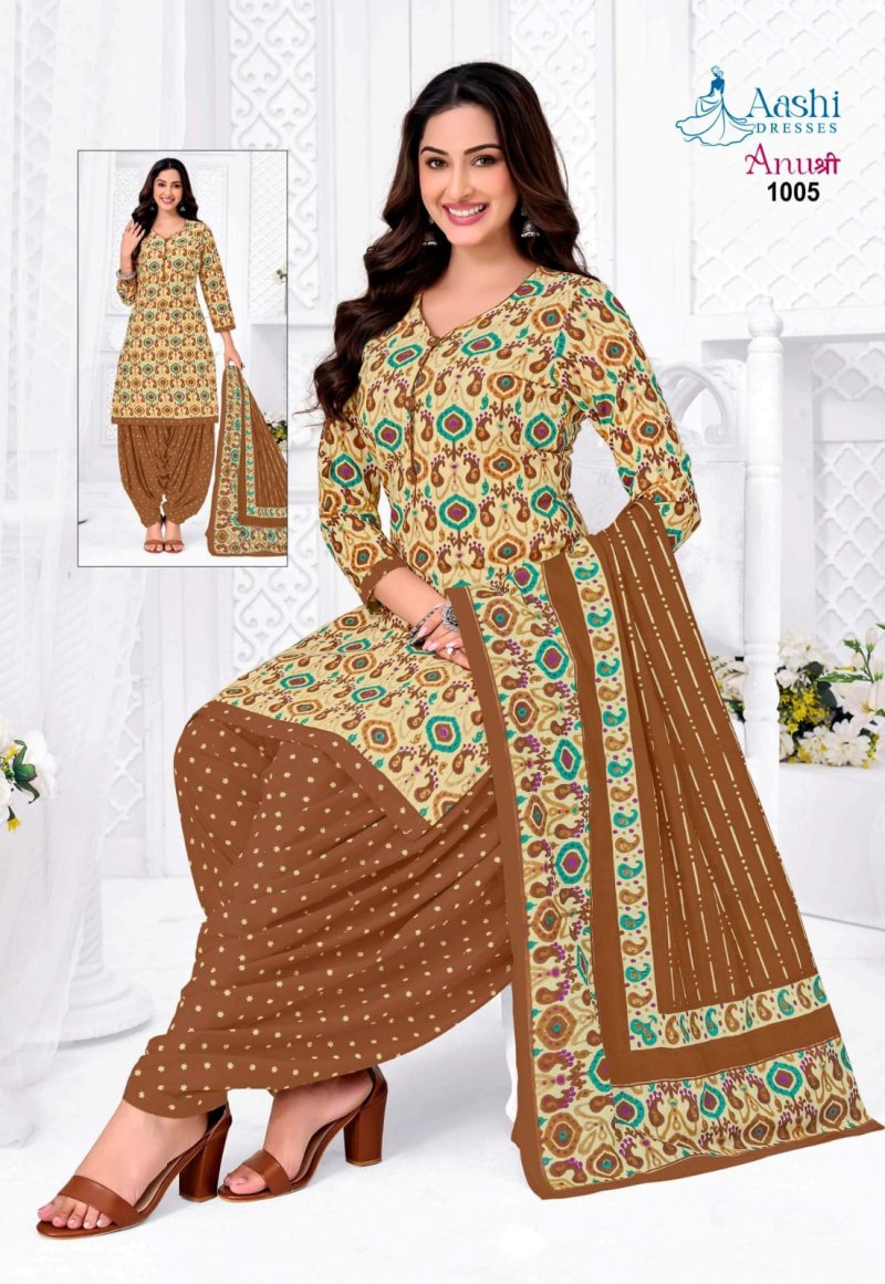Anushree Patiyala By Aashi Cotton Printed Dress Materials